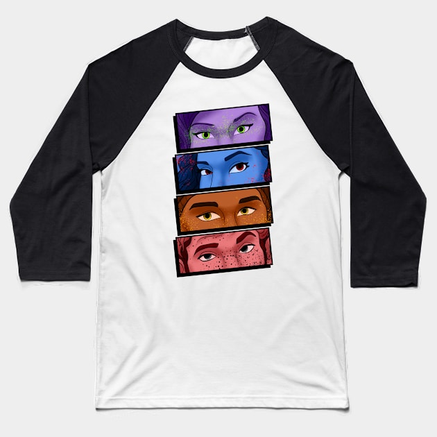 Rotten to the Core Four Baseball T-Shirt by ToyboyFan